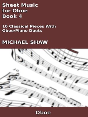 cover image of Sheet Music for Oboe